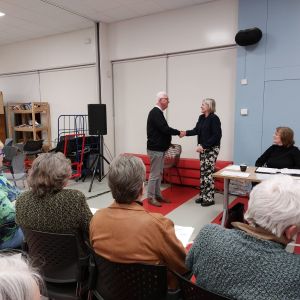 Welkom heten van de nieuwe Voorzitter Jacqueline Kleijburg